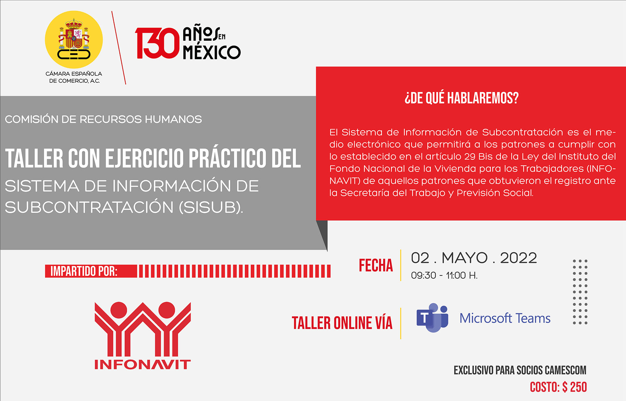 Comisión de Recursos Humanos | Taller online SISUB