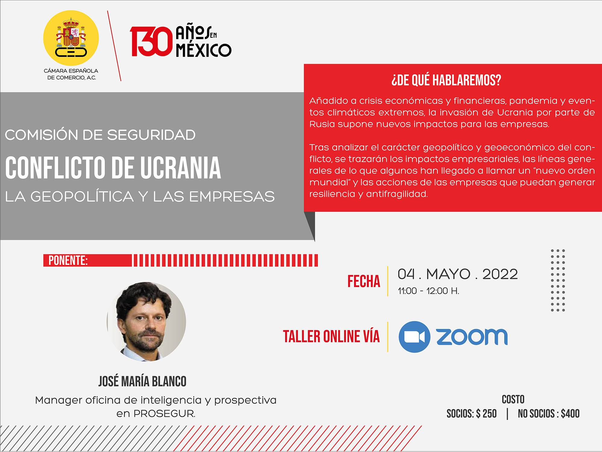 Comisión de Seguridad | Conflicto de Ucrania, la geopolítica y las empresas