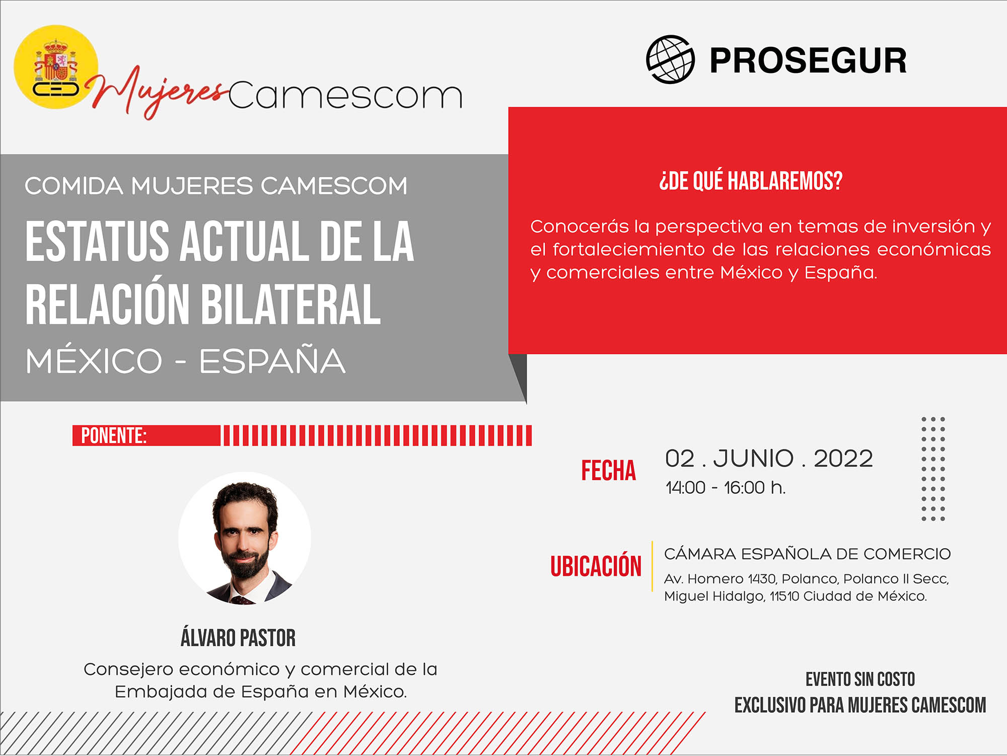 Mujeres Camescom | Estatus de la relación bilateral México – España