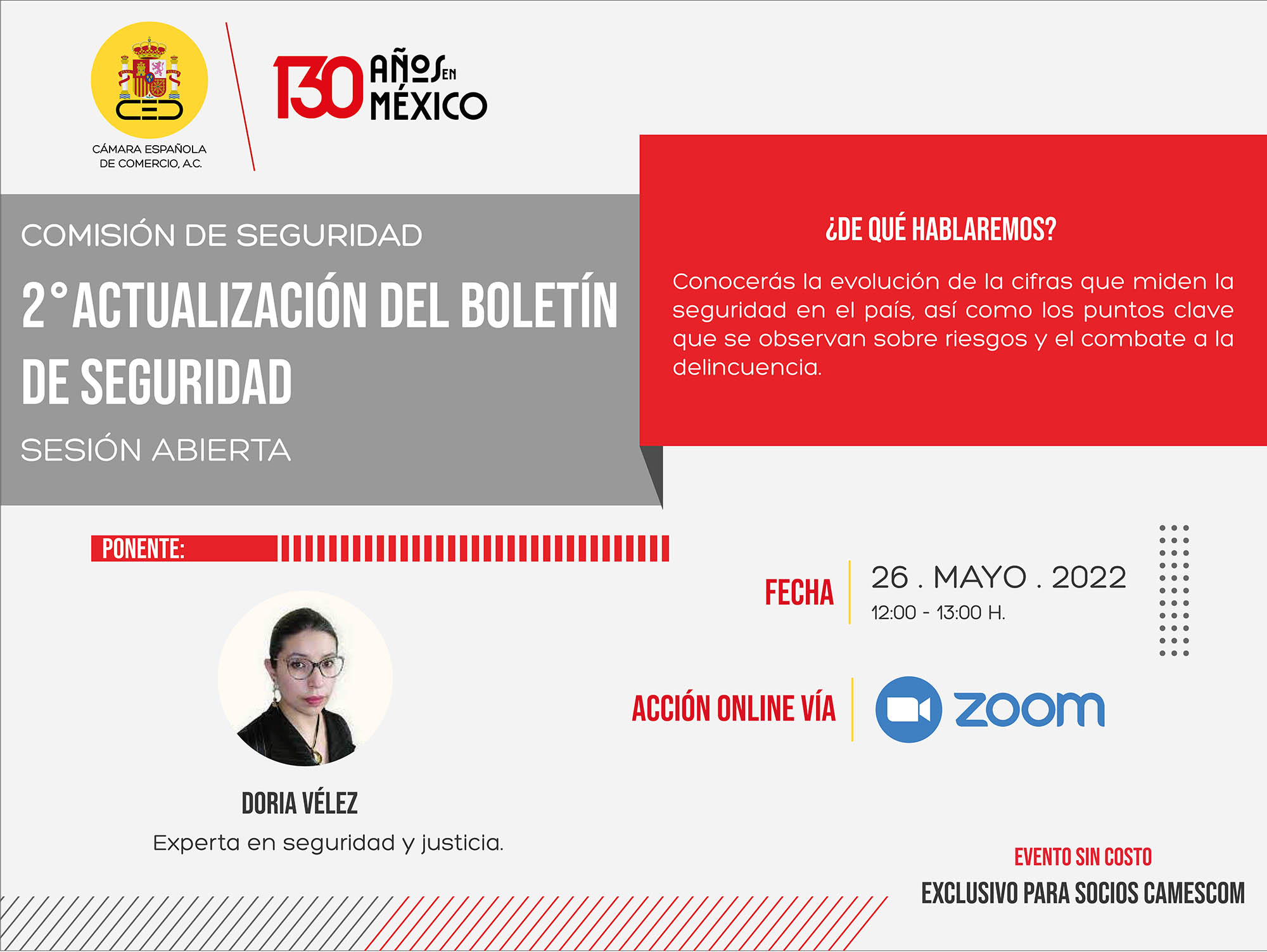 Comisión Seguridad | Presentación del boletín de seguridad