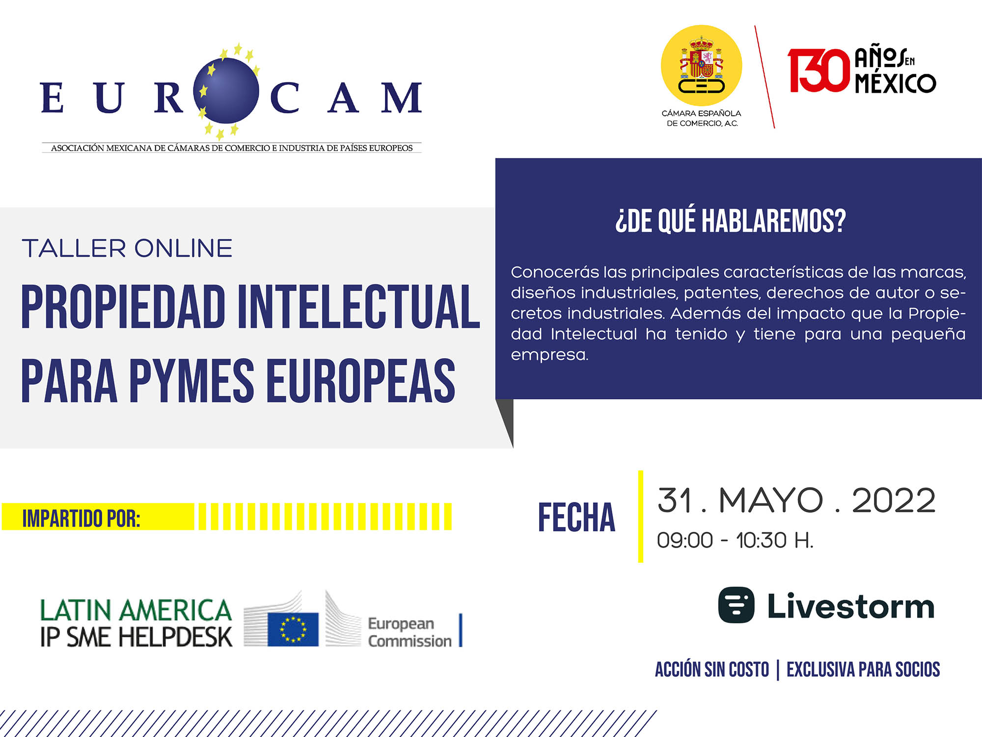 Taller online | Propiedad intelectual para PyMEs europeas