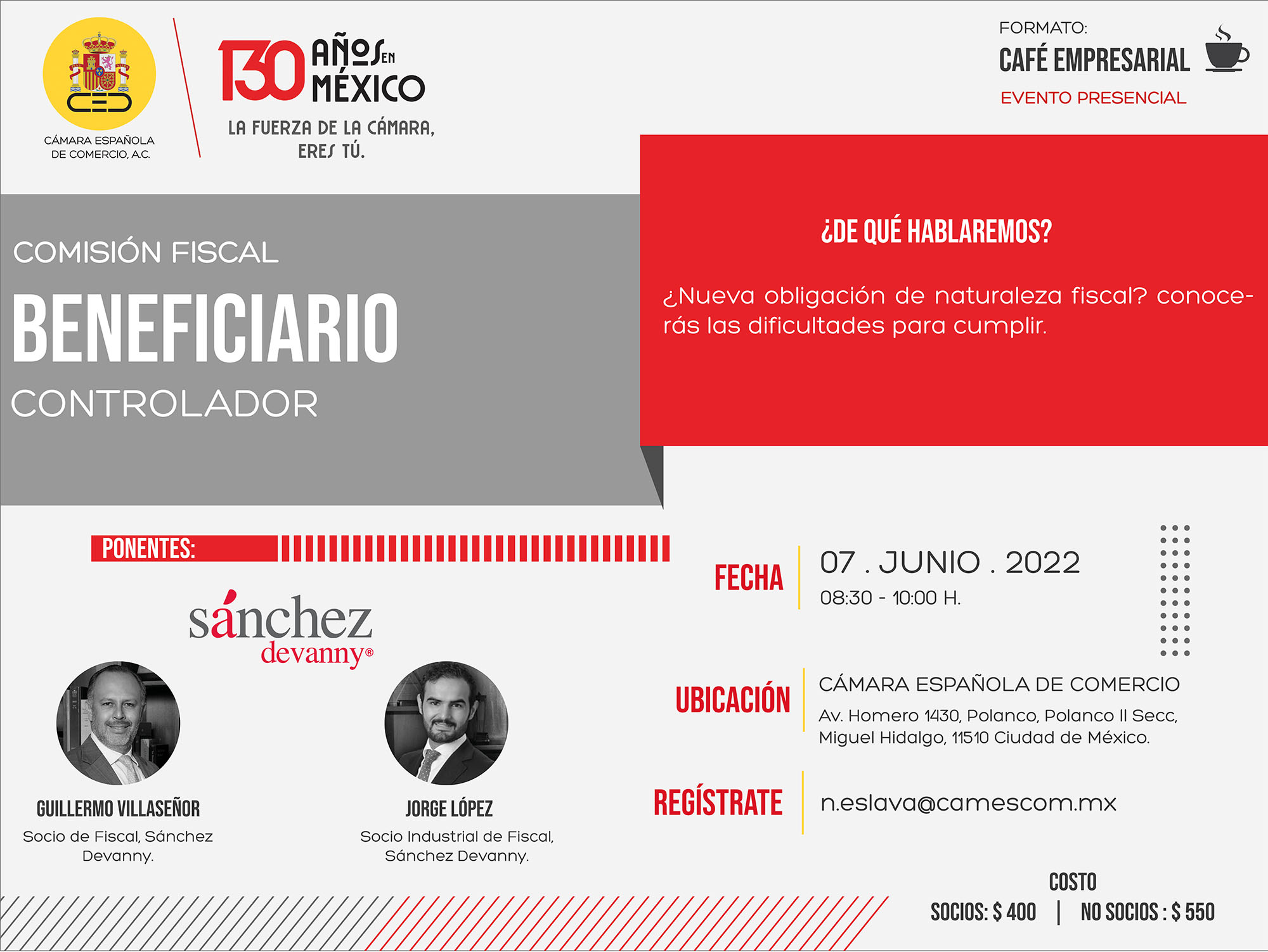 Comisión Fiscal | Beneficiario controlador