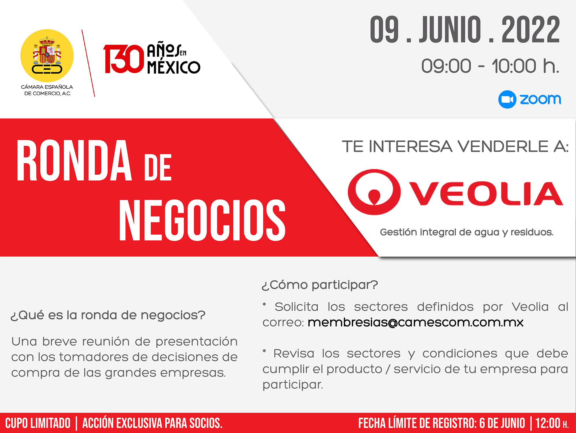 Ronda de negocios con Veolia