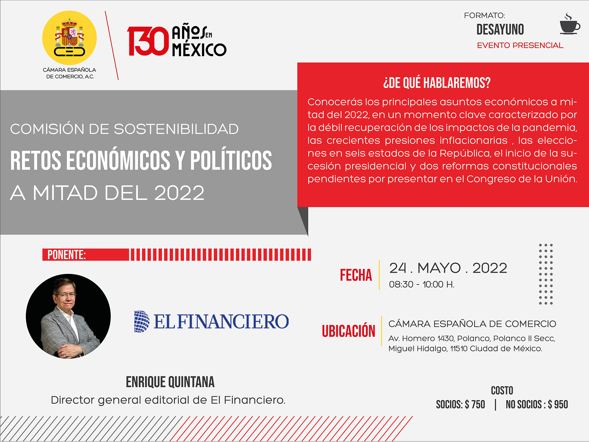 Comisión Sostenibilidad | Retos económicos y políticos a mitad del 2022